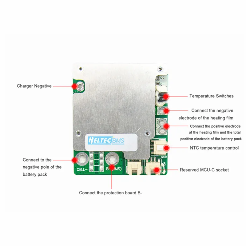 3-20S Universal Lithium Battery pack Low Temperature Heating Module Software and Hardware Protection Board