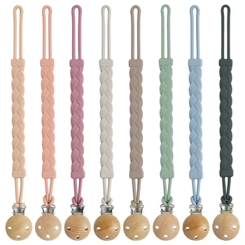 Bebe ส่วนบุคคล Pacifier คลิป BPA ฟรีซิลิโคน Pacifier Anti-DROP CHAIN ซิลิโคนเกรดอาหาร Teething ของเล่นเด็กรายการ