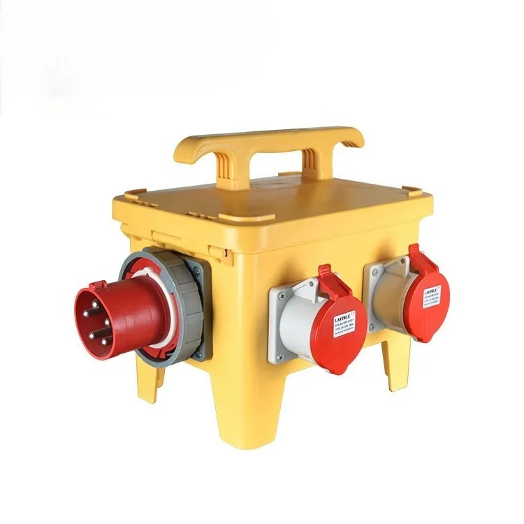 Hot sales  PC /ABS material durable distribution box 16a 32a input and output