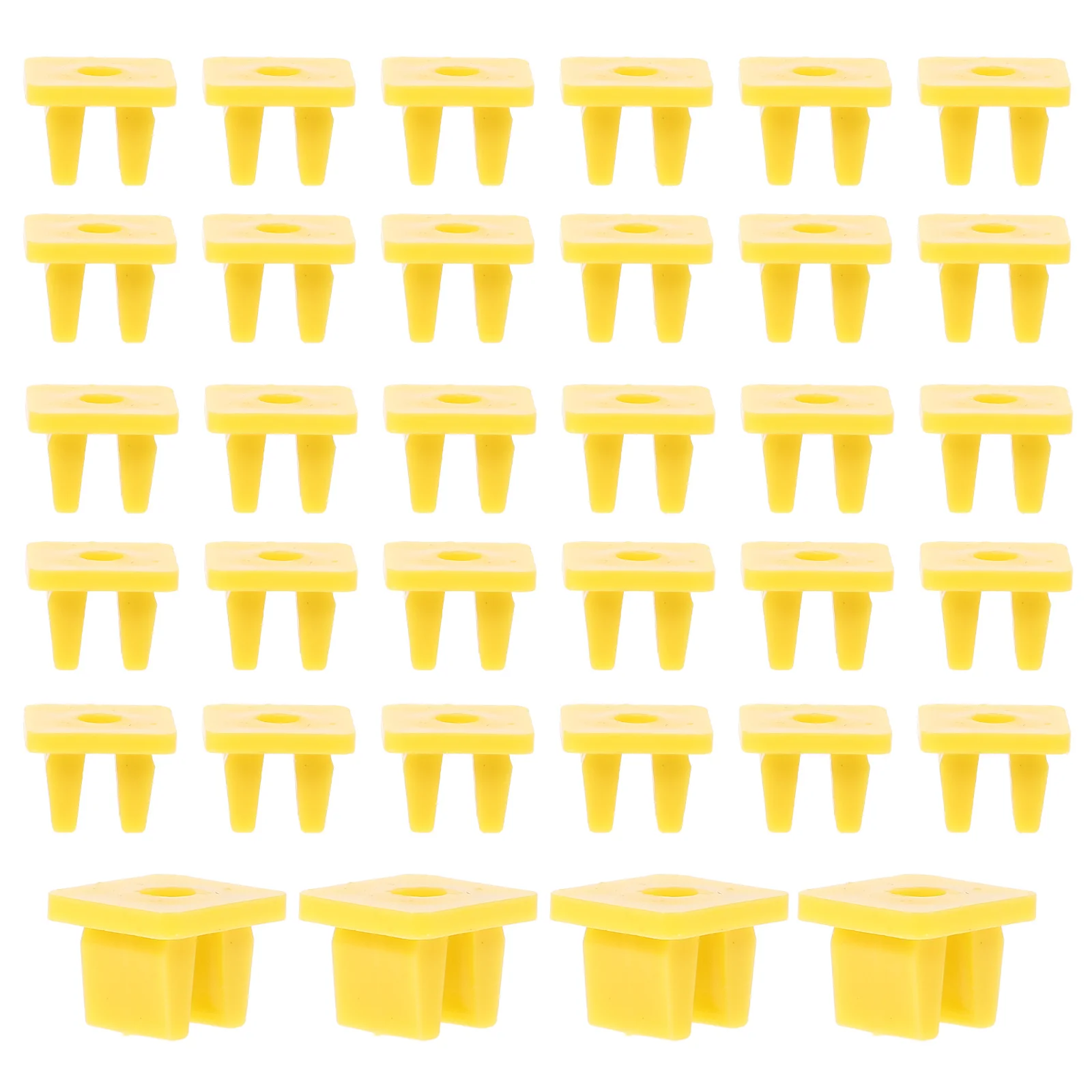 

100pcs Panel Screw Square Hole Retainer Bumper Cover Liner Grommet Splash Shield Radiator Grille Nut Auto Body Clip