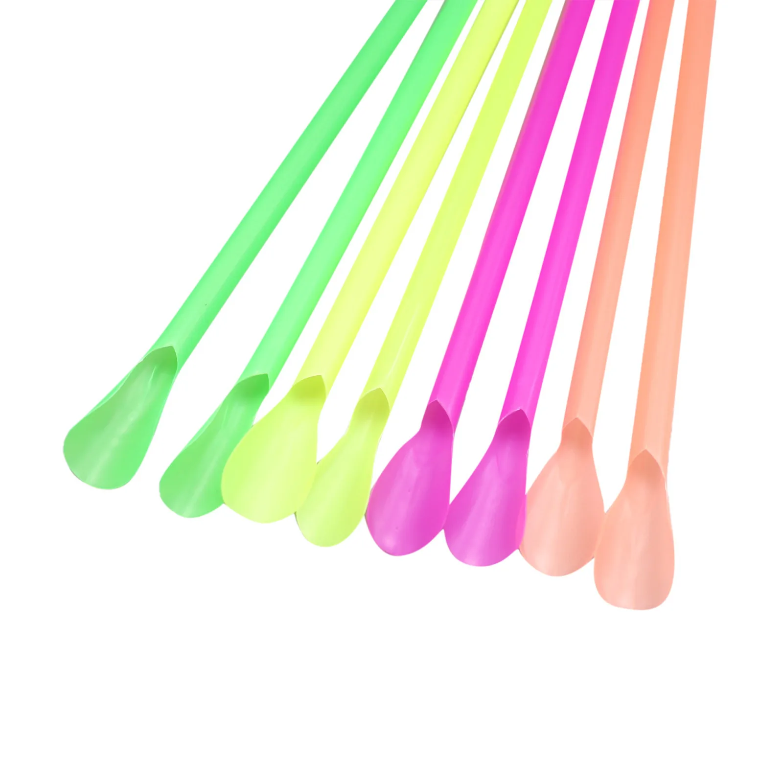 100/500/1000Pc plastic Straws Drinking Straw Spoon Bar Pub Slush Straw For Birthday Celebration Party Supplies New Fast Delivery