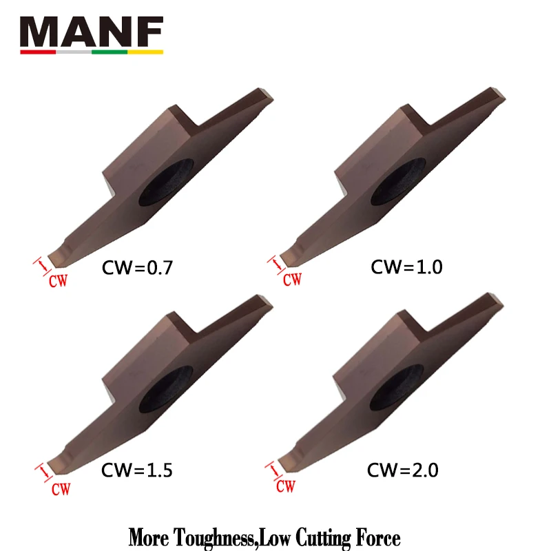 MANF CTPA07FRN CTPA10FRN internal turning Grooving  insert Lathe tools Process stainless steel steel saw tool small parts blade