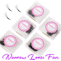 500 Fans Pointy Base Narrow Premade Loose Fans Cilio 4D 5D 6D 7D 8D Extra Narrow Fans Silk Eyelash Extension Ready Loose Lashes