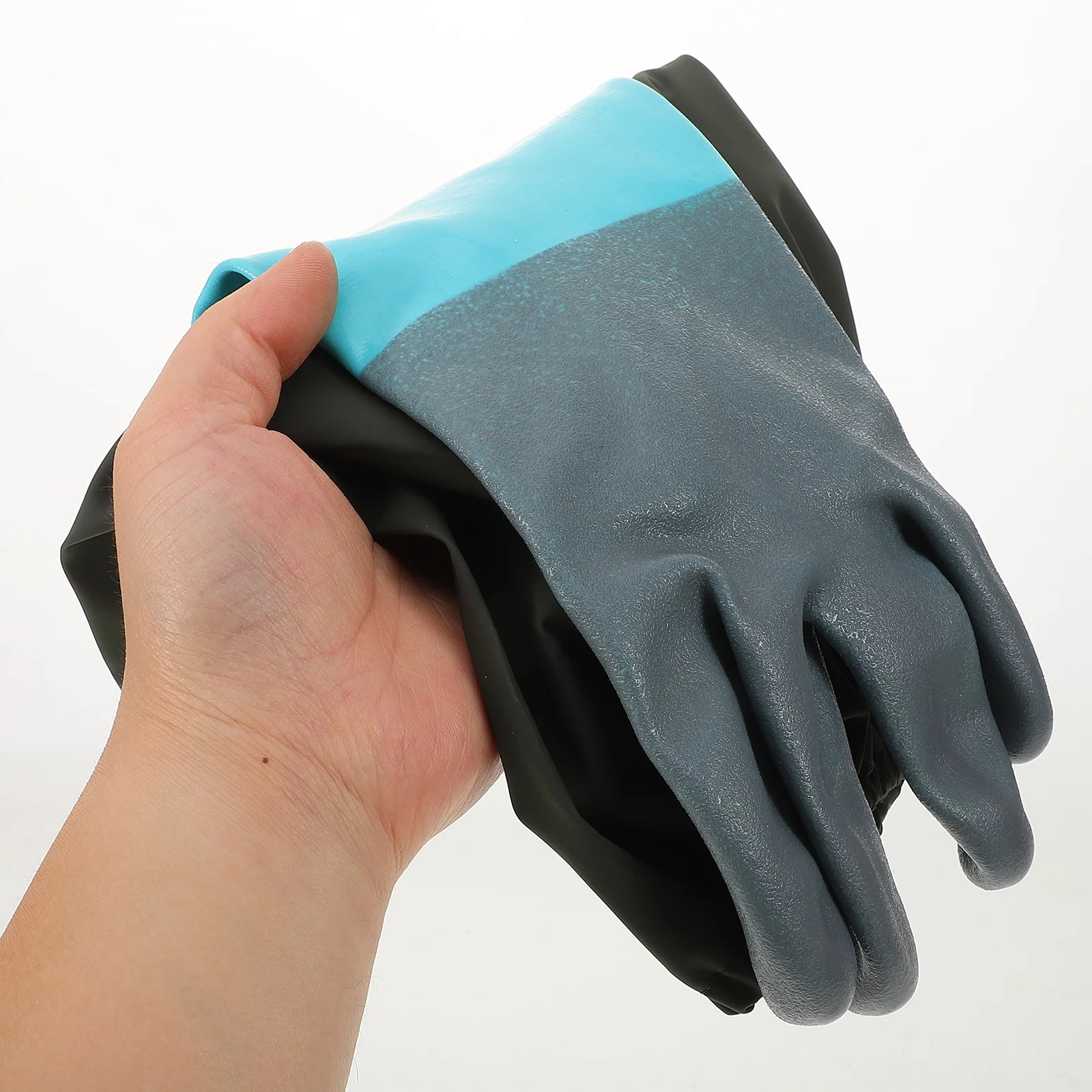 1 زوج قفازات مضادة للثقب مقاومة للماء سلامة العمل الثقيلة للتنظيف الصناعي في الهواء الطلق مستودع الطبخ استخدام عدم الانزلاق #2