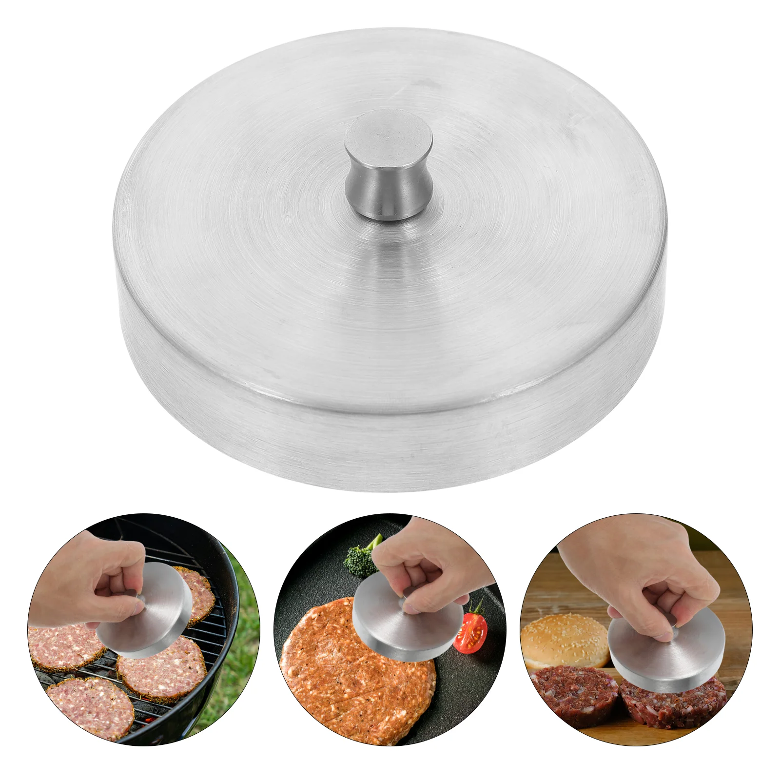 

Bacon Press Mold Hamburger Press Maker Stainless Steel Burger Press Meat Press Mold for Grill Griddle BBQ Barbecue Supplies