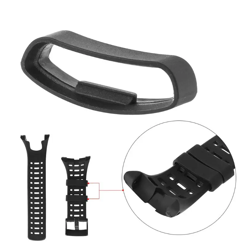 Pulseira smartwatch silicone fivela durável resistente ao desgaste prendedor anel conector relógio cinto loop adequado para suunto núcleo