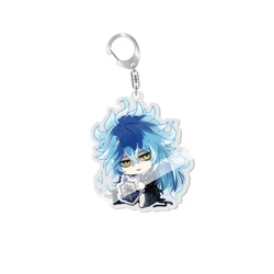 Anime Twisted Wonderland Riddle Rosehearts Keychain Acrylic Figure Q Version Keyring Collection Charm Accessories Wholesale