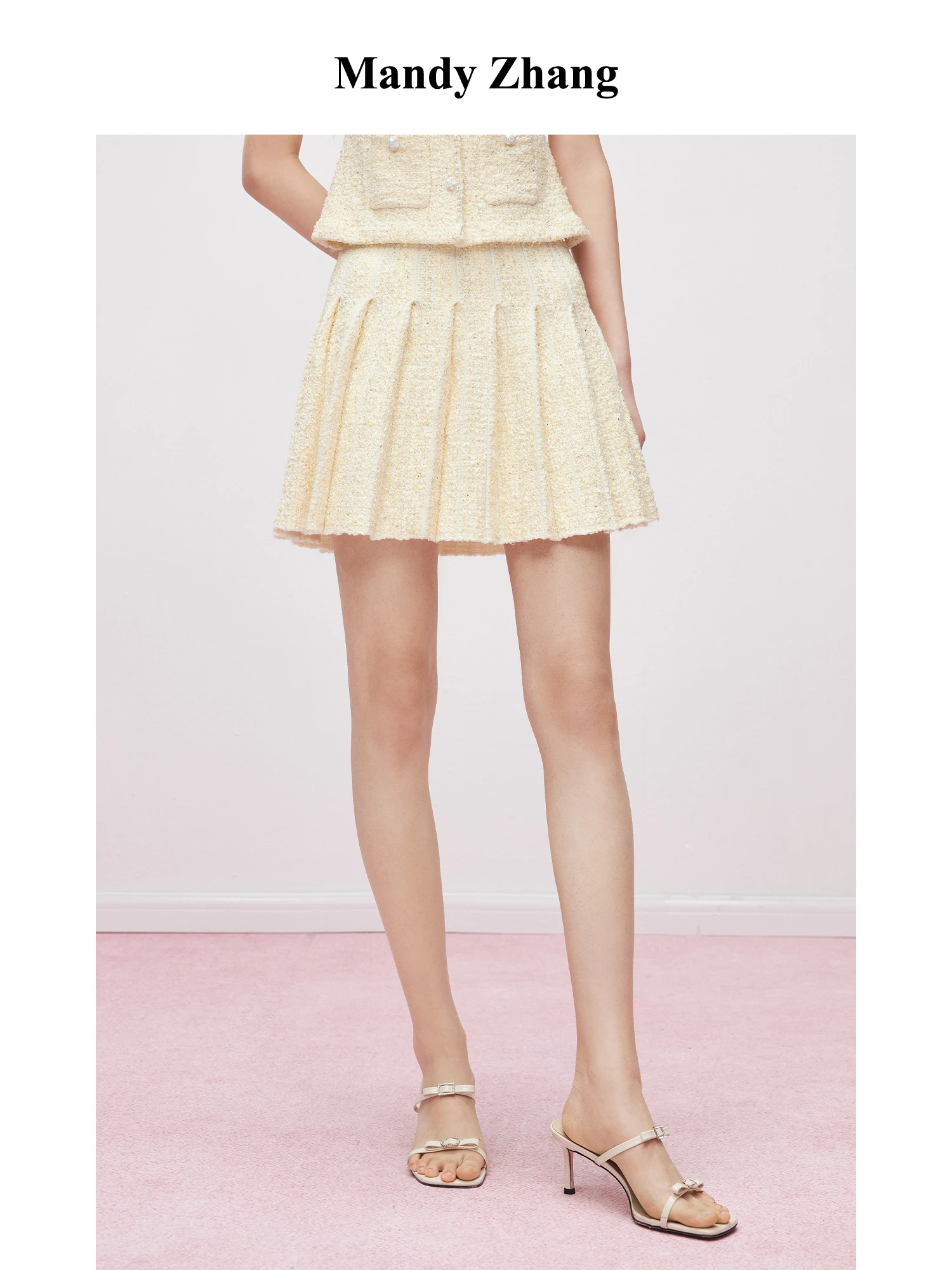 

MandyZhang Retro Rich Girl Long Velvet Cotton Wool Sequin Half Skirt Women Summer High Waist Gauze Skirt Elegant A-Line Skirt