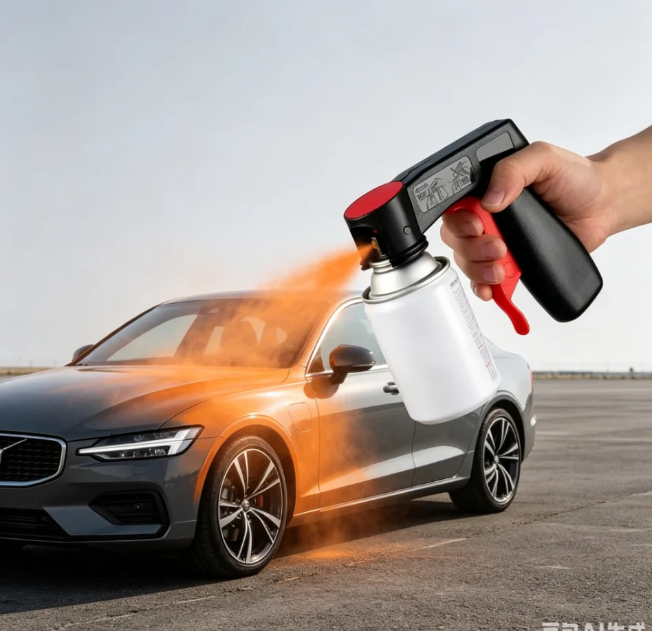 Polishing Paint Spray Gun Adaptor Instant Aerosol Trigger Handle with Full Grip Lock Universal Fit Cars Maintenance Care Tool