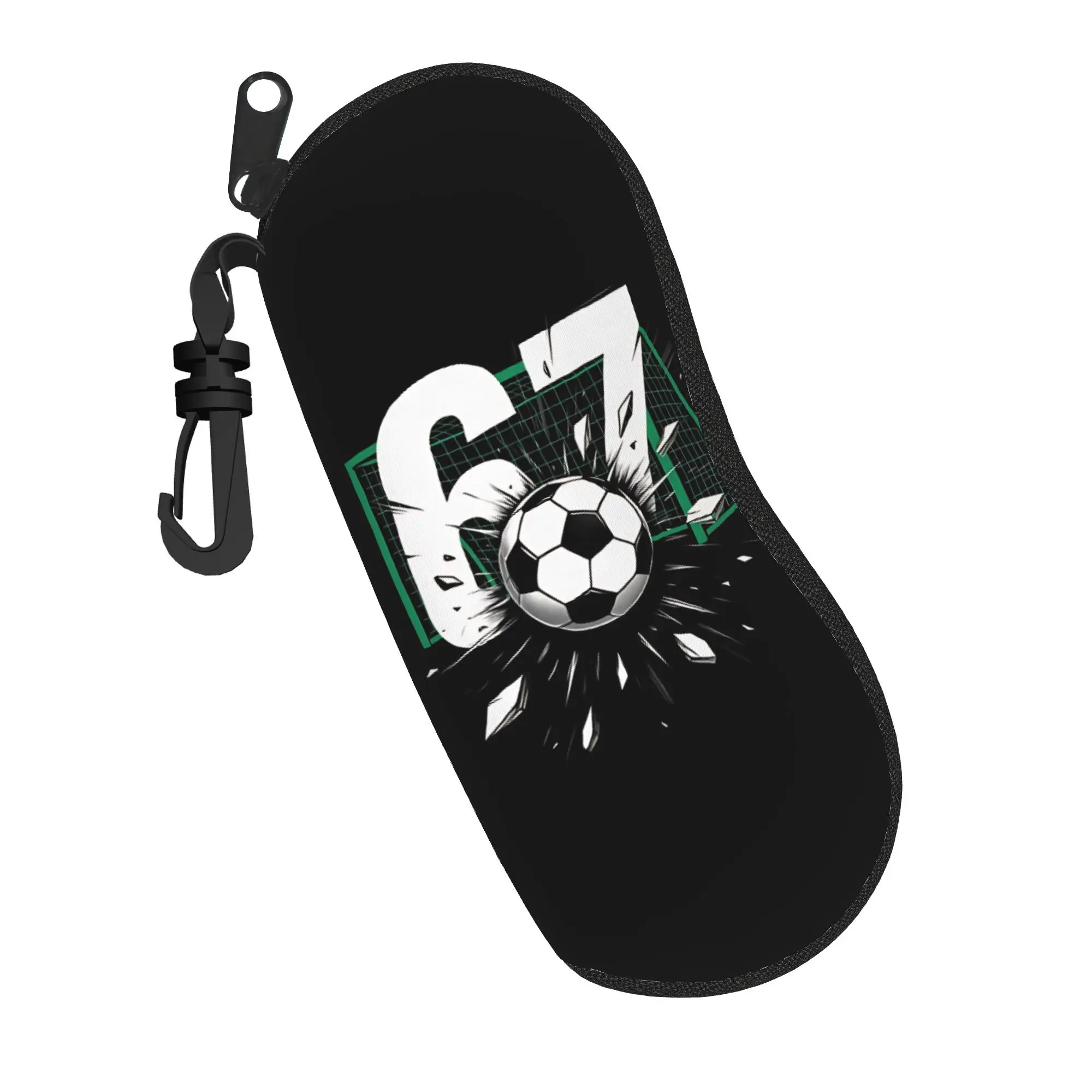 

Футбольный чехол для очков с мемом «67» (6-7), унисекс, новые аксессуары, коробка для солнцезащитных очков с принтом