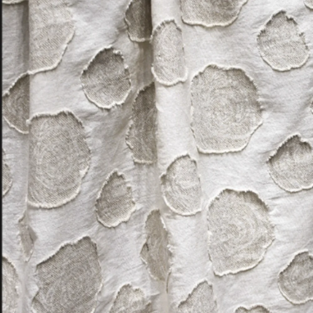 

Ткань жаккардовая с цветочным узором, светло-абрикосовая, хлопковая, для пошива одежды, дизайнерская ткань, продается на метры