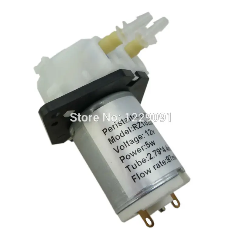 DC 5W Dosing pump Aquarium Lab Analytical water micro tubing pump 3v 6v 12v 24v peristaltic pump