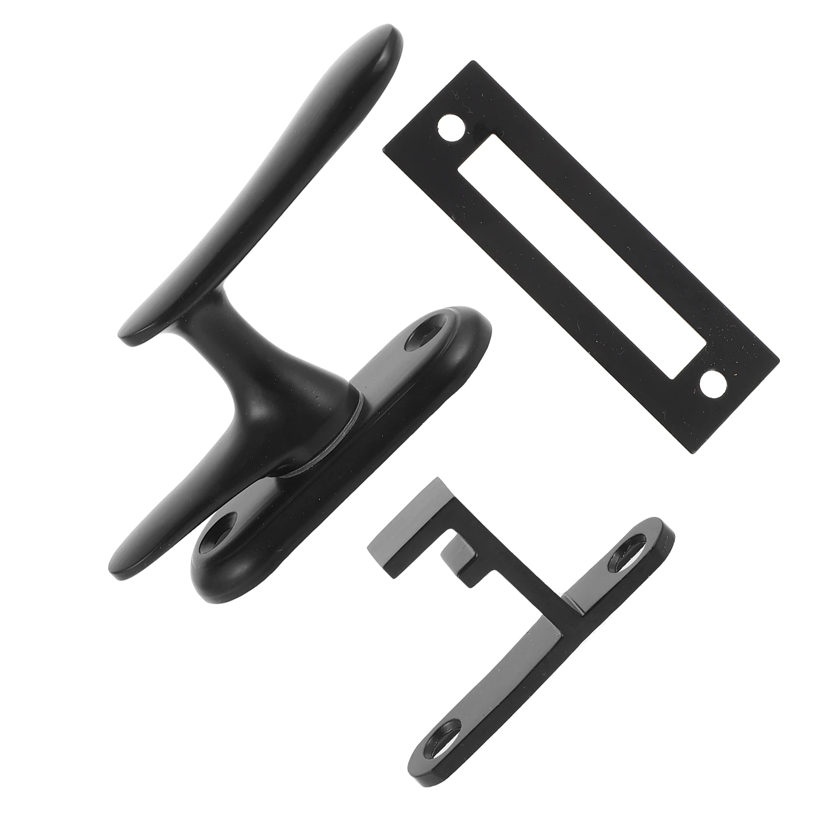 

1 set Stainless Steel Heavy Duty Door Lock Latch Black Large Size Anti-theft Bolt for Doors Bathrooms Bedrooms Hardware