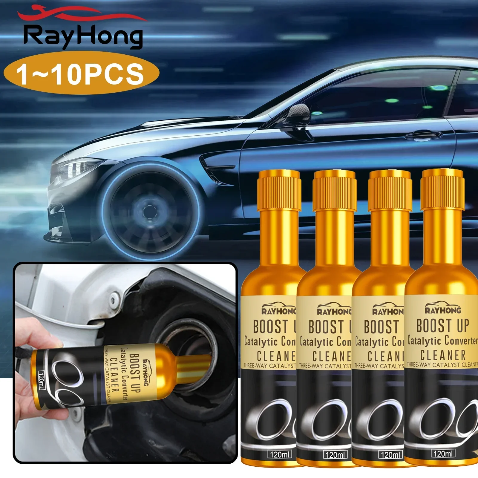 

Catalytic Converter Cleaner Engine Carbon Deposit Remover Fuel System Cleaner for Improved MPG and Power Reduces Emissions