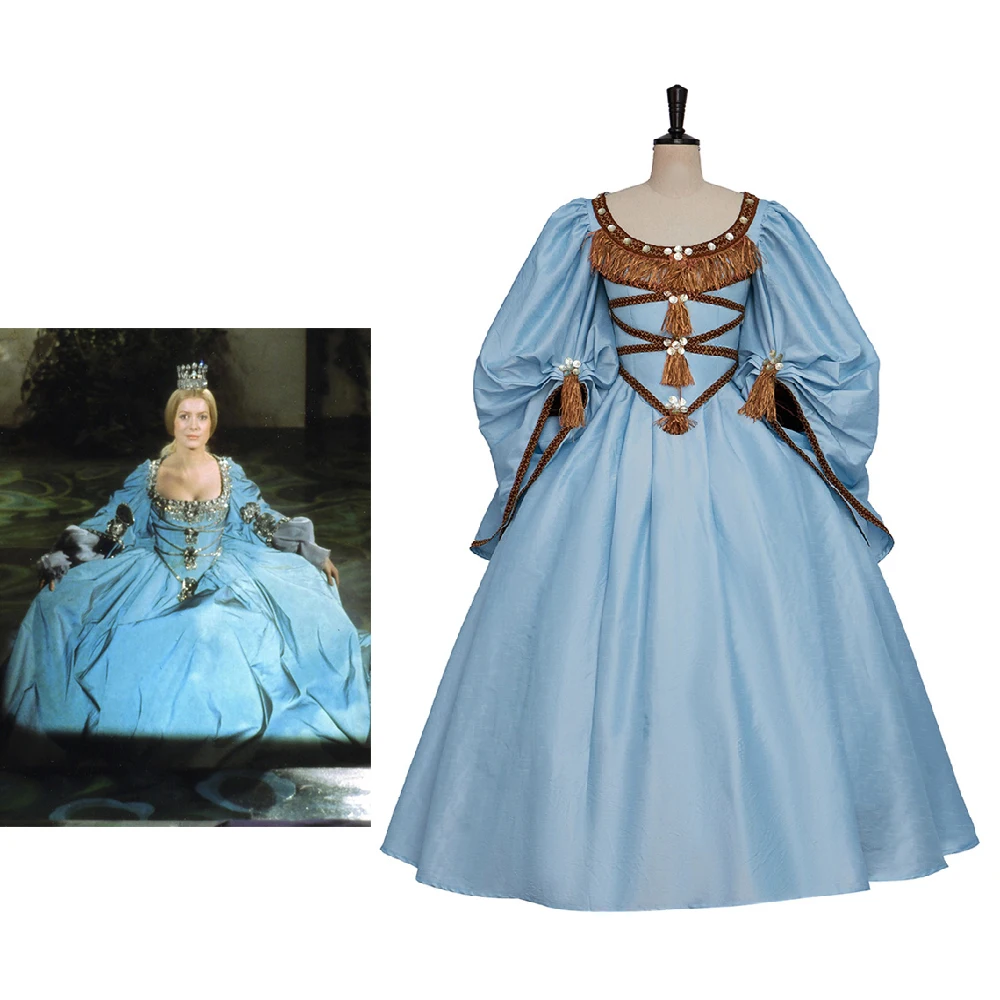 Peau d'Âne Princess Cosplay Costume Medieval Royal Rococo Court Ball Gown Halloween Masquerade Dress Theater Custom Made Outfit