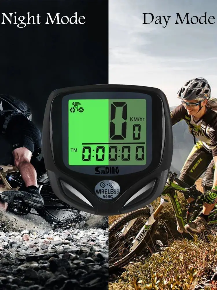 AliExpress cycle zone Wireless Bike Computer LCD Digital Bicycle Odometer Speedometer Sensors Multifunction Computer Bike Accessories