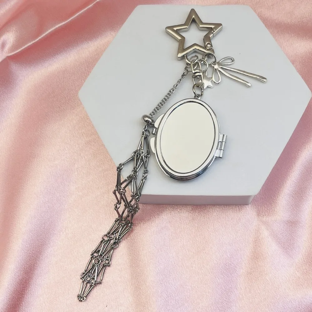 

Кибер-красный горячий портативный брелок из нержавеющей стали, сумка для хранения помады, многофункциональная сетчатая сумка для образец основы ручной работы