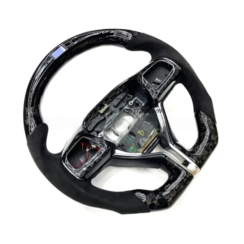 

Custom Racing Carbon Fiber Steering Wheel Lightweight Strong Textured for Maximum Grip and Control