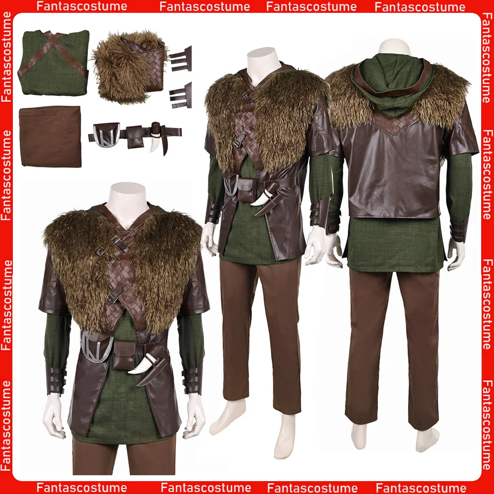 

Hiccup Cosplay Costume Movie Train Fantasia Dragon Roleplay Disguise Coat Pants Hanguard Belt Outfits for Men Halloween Carnival