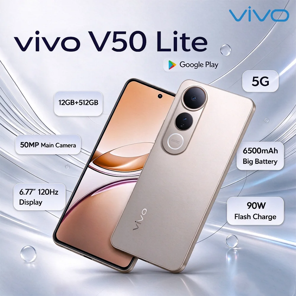 VIVO V50 Lite 5G Unlocked Smartphone 6.77