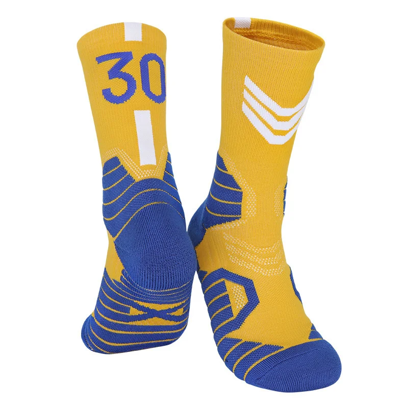 Chaussettes de sport de basket-ball professionnelles pour hommes, serviette de genou épaissie, chaussettes d'astronomie pour enfants