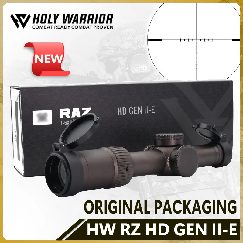 Holy Warrior 2024 RZ HD GEN2-E Tactical Hunting Rifle Optics Riflescope 1-6x24mm LPVO Scope with Full Original Pakcaging Box