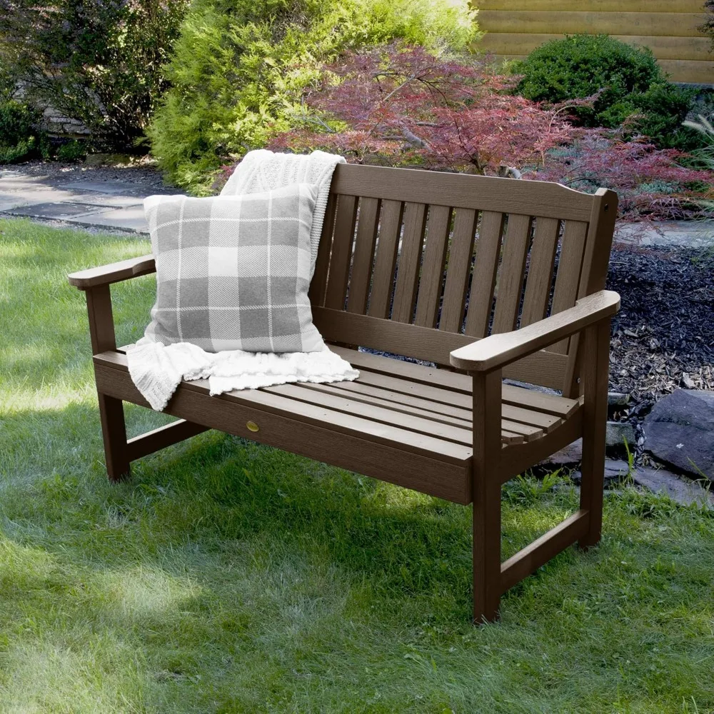 AD-BENW2-ACE Lehigh Garden Bench, 4 Feet, Weathered Acorn