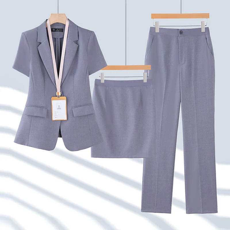 Hotel front desk work attireOLCommuting Korean-style professional suits, workwear, interview formal attire, sales department uni