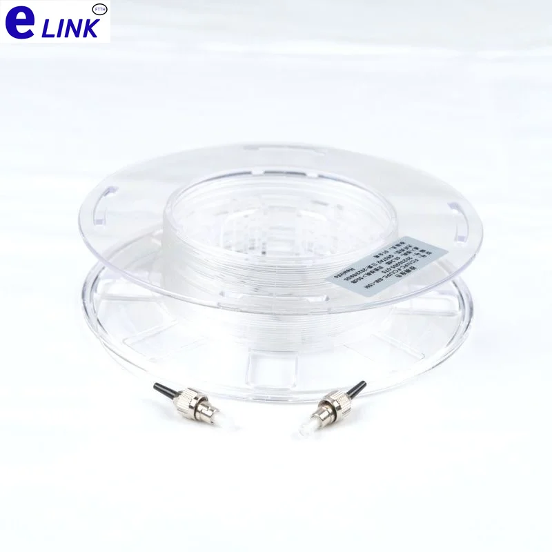 Indoor FC-FC Cabo de fibra óptica transparente, invisível FC, UPC, jumper de núcleo único, G657A2, 10m, 50m, 100m, 60m, 20m, 30m, 5m