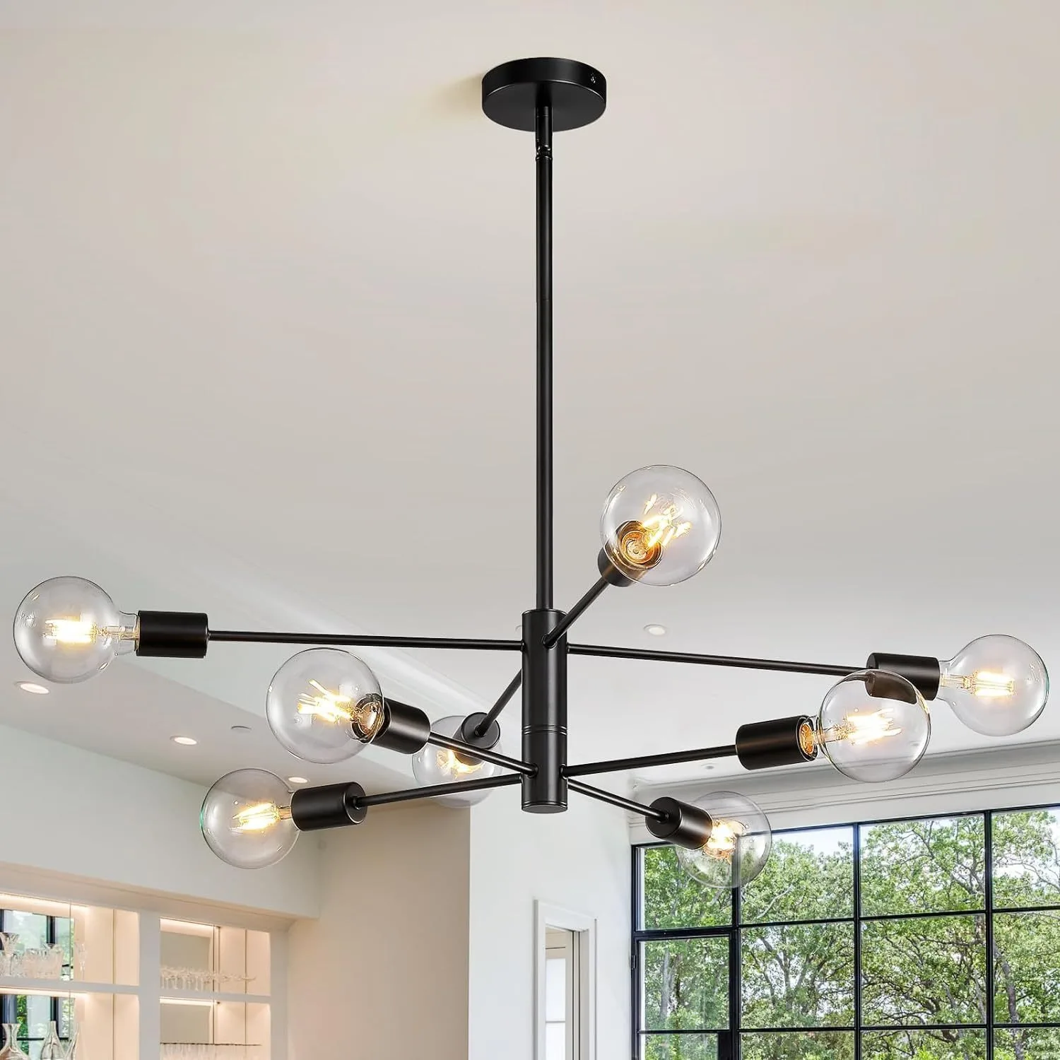 Nordic LED Chandelier Minimalist Magic Bean Pendant lamp For Living Room Bedroom Restaurant Hotel Indoor Decor Lighting Fixtures image 4
