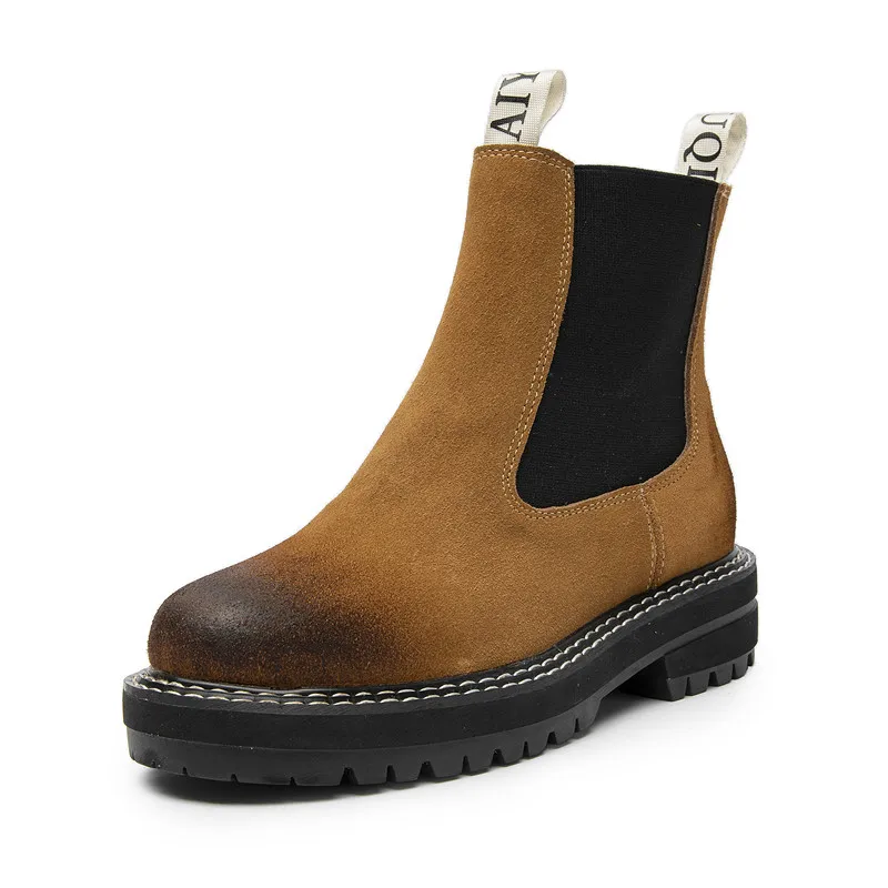 StephanBoots en cuir véritable pour femmes, bottes Marton All-Match pour dames, tendance automne et hiver, bottes de rinçage à l'offre elles optiques, 2025