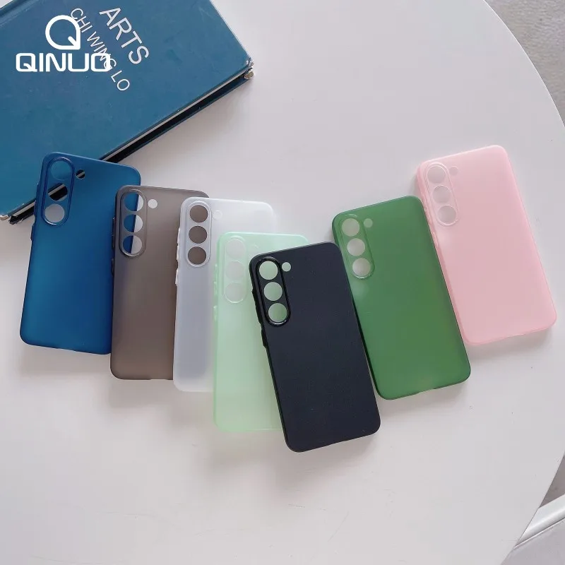 Thin Matte Shockproof Case For Samsung Galaxy S24 S23 S22 Ultra S21 Plus FE A52 A53 A73 A72 A32 A14 A54 Note 20 Ultra TPU Cover