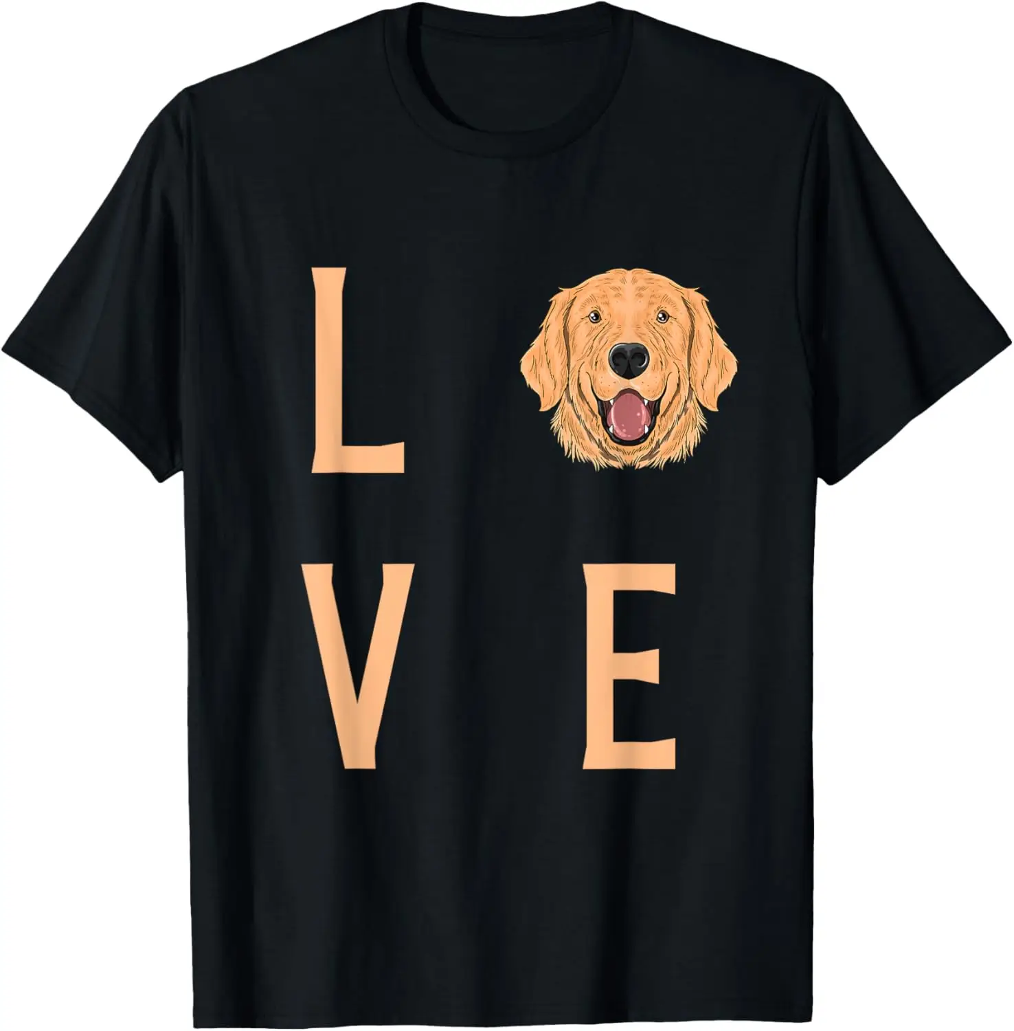 

LOVE - Golden Retriever for Men, Women and Kids T-Shirt