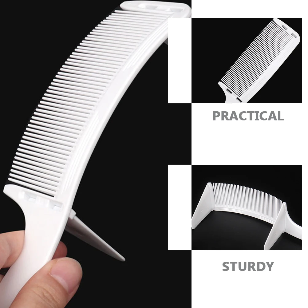 

2 Pcs Hair Comb Set Barber Combs Haircut Fading Calipers for Hairdressing Men Plastic Positioning Mens Styling Man Home