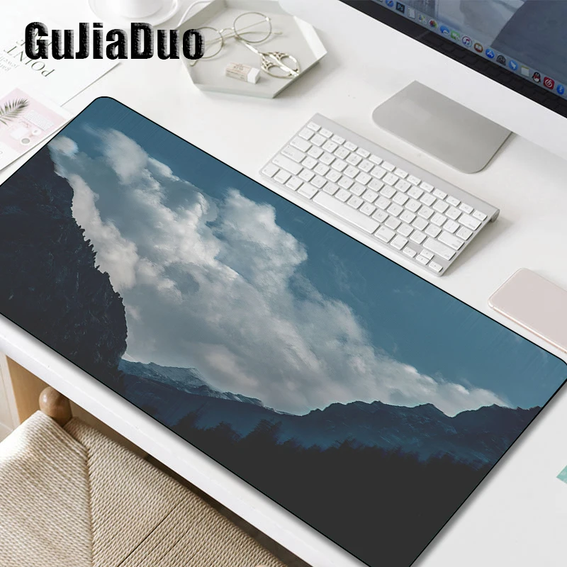 

Mountains Natural Scenery 80x30 Large Size Mouse Pad Notebook Keyboard Table Pad Gaming Hoom Accessories Pc Cushion XXL Desk Mat