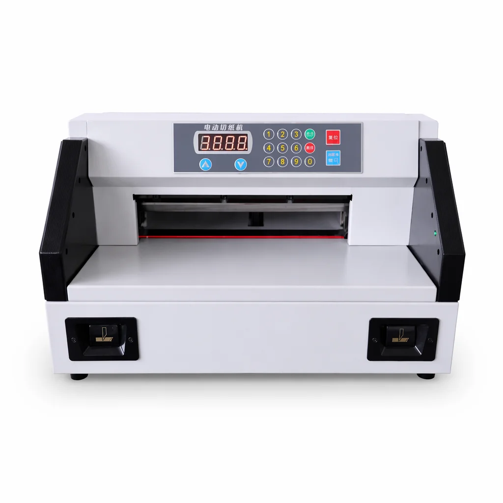 WD-330F Desktop 330mm/12'' Semi-auto Computerized 220V High-Speed A4 Size Electric Paper Cutting Machine