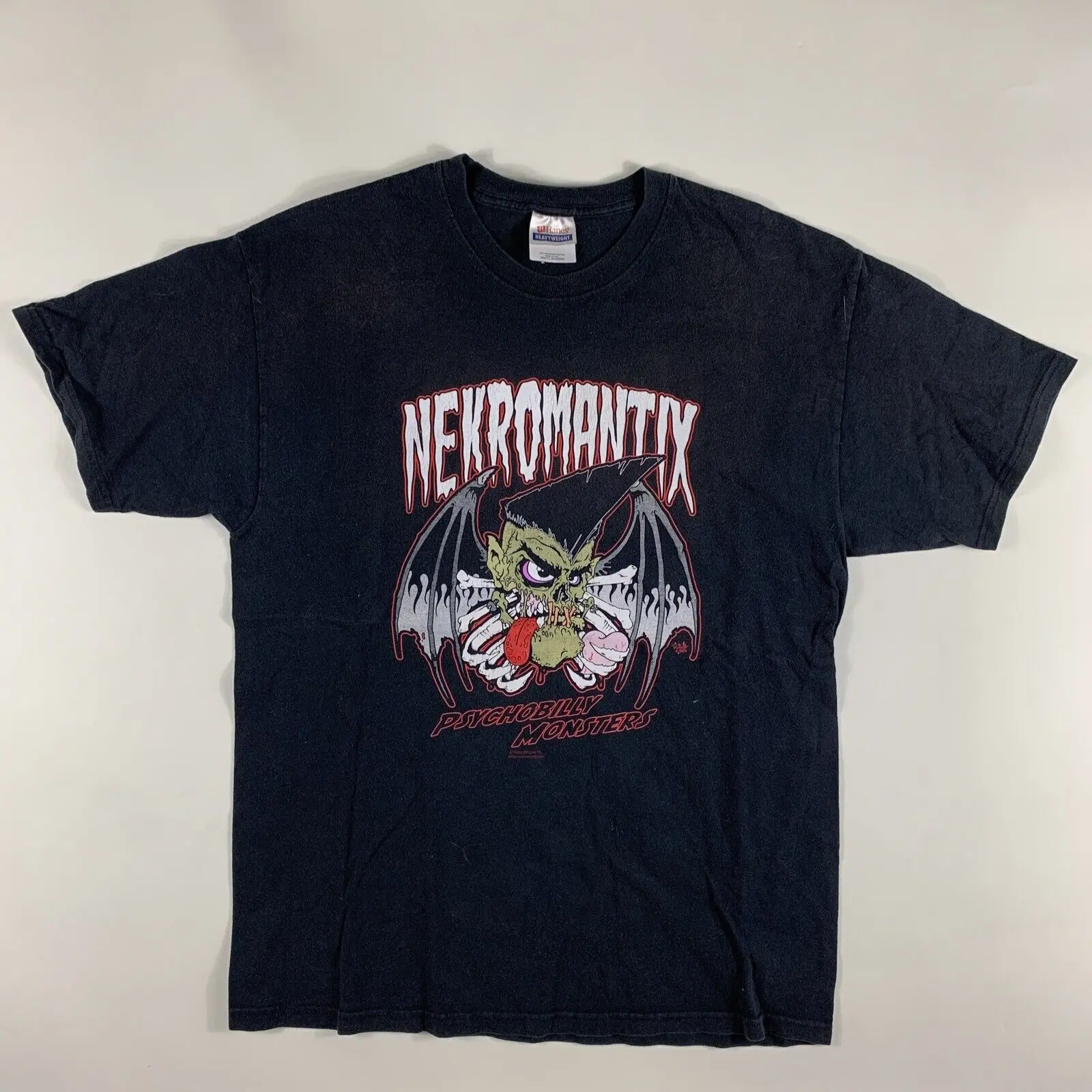 Vintage Nekromantix Psychobilly Monsters Shirt Large long sleeves