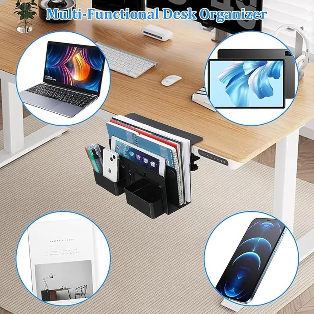 Under Desk Laptop Holder Smart Standing Desk Organizer Providing Practical Storage Solutions 5.7