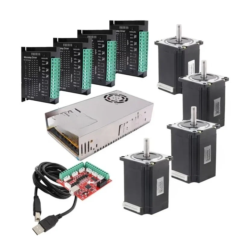 Stepper motor 57 23HS7628-TB6600 Drive unit Torque 189N.CM 2.8A for 3D printer kit CNC 4-axis nema 23 stepper motor