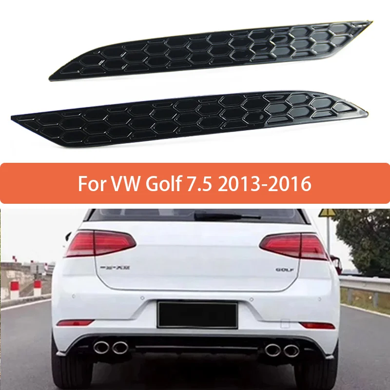 

Пара светоотражающих полосок для Golf 7.5 Mk7.5 2013-2016, модифицированные декоративные полосы для заднего бампера в форме сот
