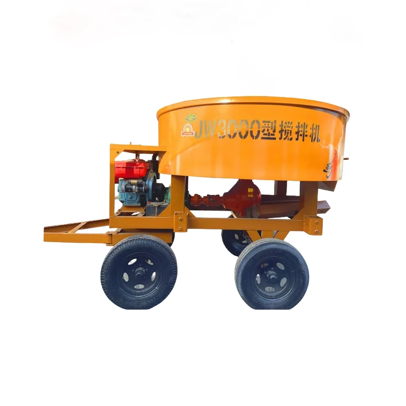 High Quality 180L Large-Capacity Manual Discharge Cement Concrete Mixer Manufacturing Plants Construction Core Engine Pump Motor