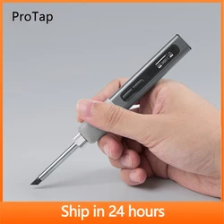 ProTap 65W Portable Electric Soldering Iron Adjustable Temperature Welding Repair Tools OLED Solder Ceramic Heater Soldering Tip