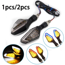 1/2pcs Color Daytime Running Lights Indicators Blinkers Universal Motorcycle LED Turn Signal Lamps For Honda Kawasaki Yamaha