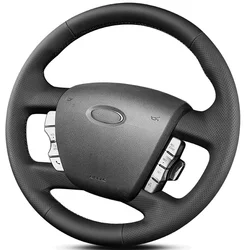 For ford falcon ford FG falcon 2008-2014 Hand-Stitched Car Steering Wheel Cover Braid black leather style FG accessory