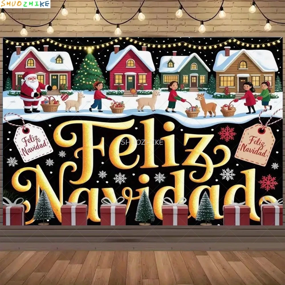 

2026 Gold Happy New Year Background Glitter Clock Champagne Lights Balloons Christmas Family Party Photography Backdrop NY-10