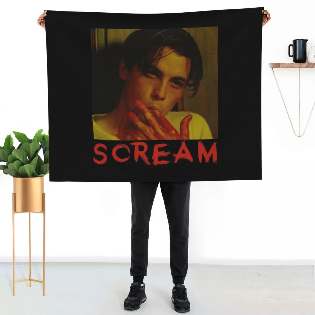 

Billy Loomis Throw Blanket Faux Fur Soft Warm Blanket for Bed