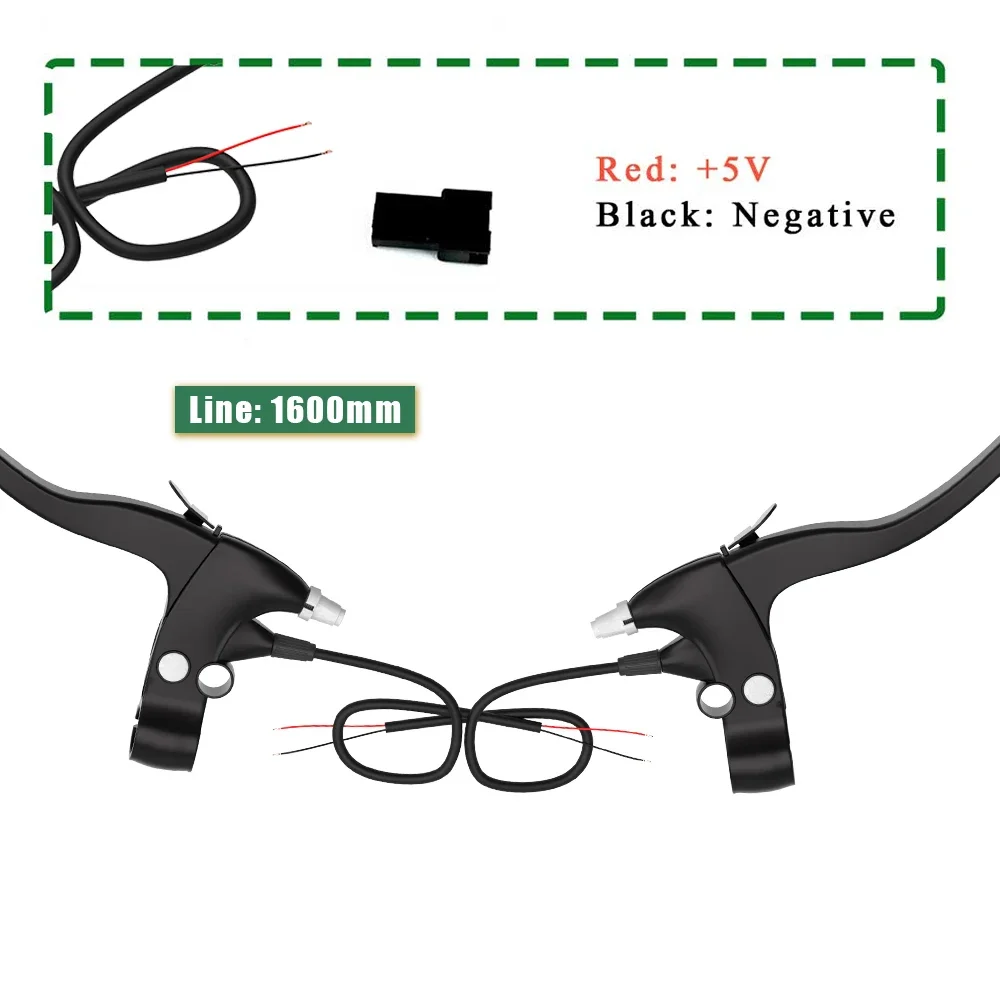WUXING Рычаг стояночного тормоза для электровелосипеда, 2 штырька, водонепроницаемый SM разъем, электрический велосипед, электроскутер, стояночный тормоз с функцией отключения питания