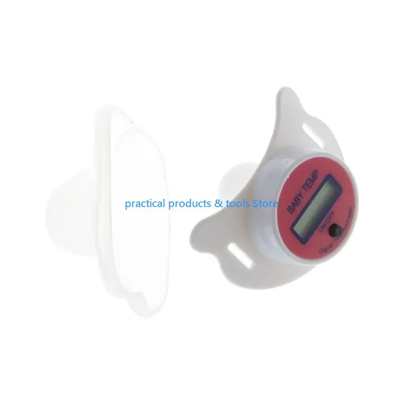 77JB رضع الطفل CLACK درجة الحرارة الرقمية Pacifier LCD Nipple Nipple Nipple Thermside