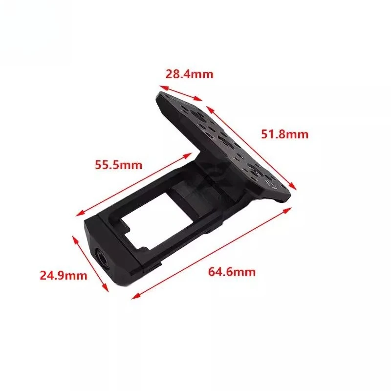 45 Degree Side Mount Red Dot Bracket, Multifunctional RMR T2 Universal Holographic Base