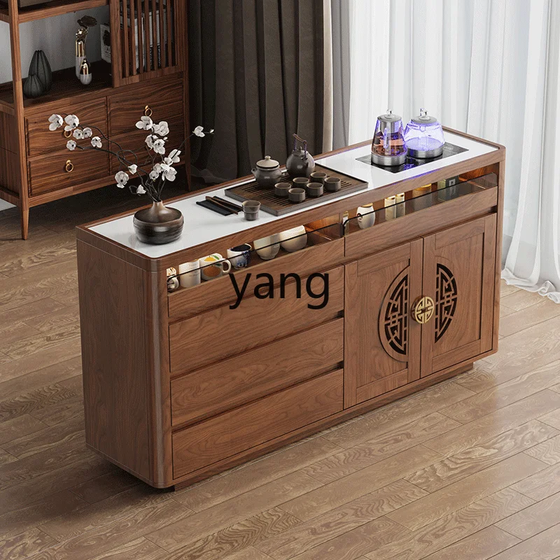 ماكينة بار الشاي الصينية YJQ ماكينة تعبئة المياه الأوتوماتيكية طاولة منزلية متكاملة خزانة جانبية منزلية صغيرة